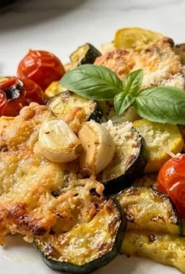 Roasted Garlic-Parmesan Zucchini, Squash and Tomatoes