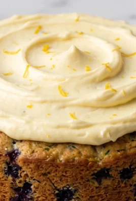 Blueberry Zucchini Cake with Lemon Buttercream