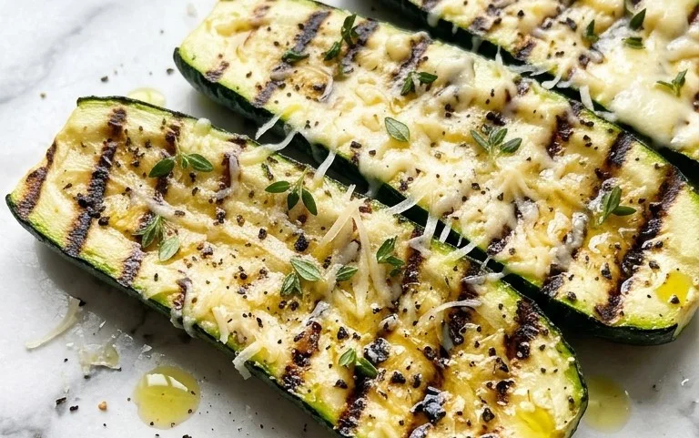 Grilled Zucchini with Parmesan