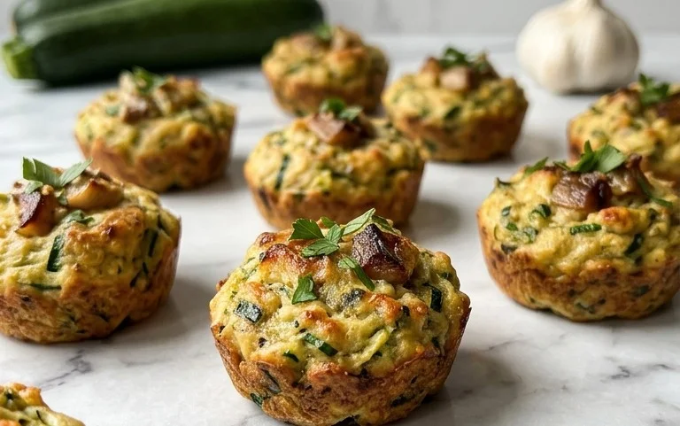 Zucchini Garlic Bites