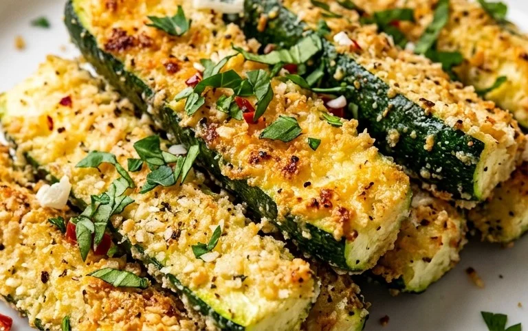 Parmesan Crusted Zucchini Sticks