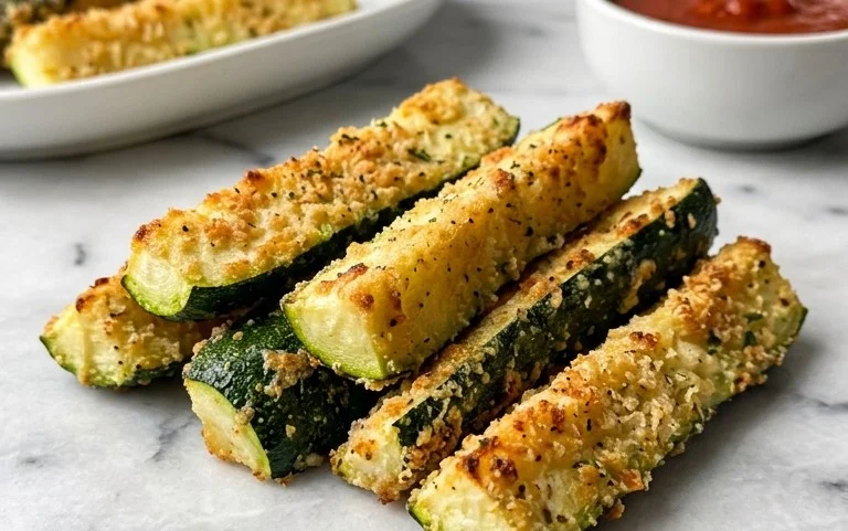 Parmesan Crusted Zucchini Sticks