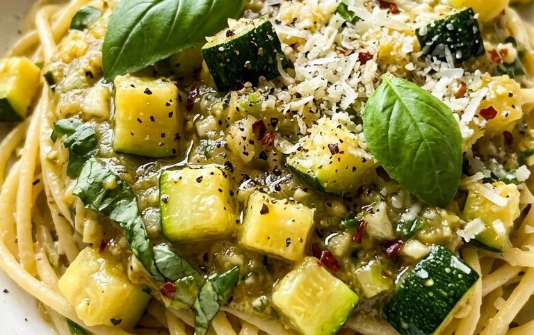 Simple Fresh Zucchini Pasta Sauce